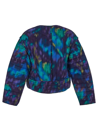 Shop Marant Etoile Multicolor Jacket In Blue/green