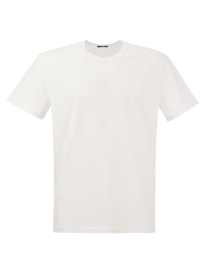 Shop Hogan Crewneck Short-sleeve T-shirt In Bianco