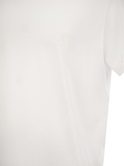 Shop Hogan Crewneck Short-sleeve T-shirt In Bianco