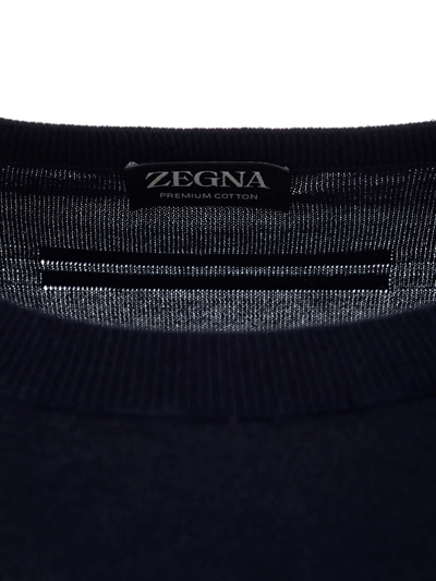 Shop Zegna Crewneck Knitted Jumper