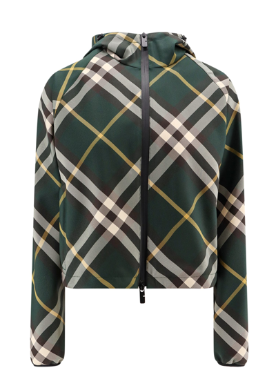 Shop Burberry Jacket In Green
