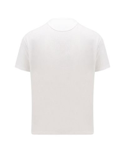 Shop Valentino Floral Patterned Crewneck T-shirt In White