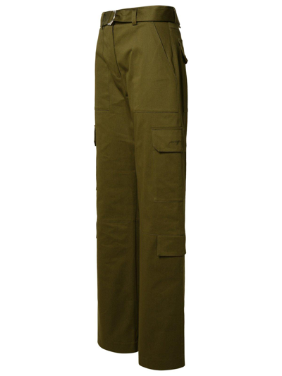 Shop Msgm Straight-leg Belted Cargo Trousers