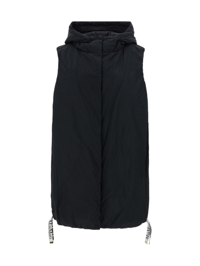 Shop Max Mara The Cube Quilted Down Vest  In Black