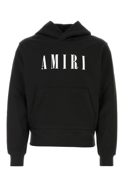 Shop Amiri Black Cotton Sweatshirt