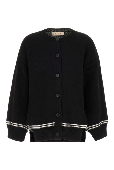 Shop Marni Buttoned Oversized-fit Cardigan
