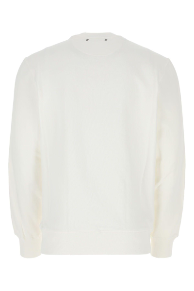 Shop Golden Goose Ivory Cotton Sweatshirt In Vintage White