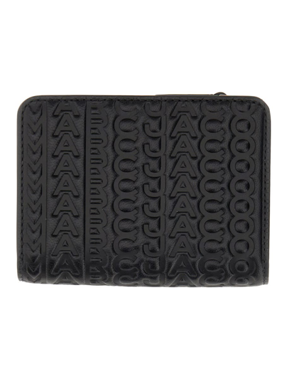 Shop Marc Jacobs The Compact Mini Wallet In Black