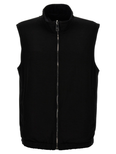 Shop Dolce & Gabbana Logo Plaque Reversible Vest