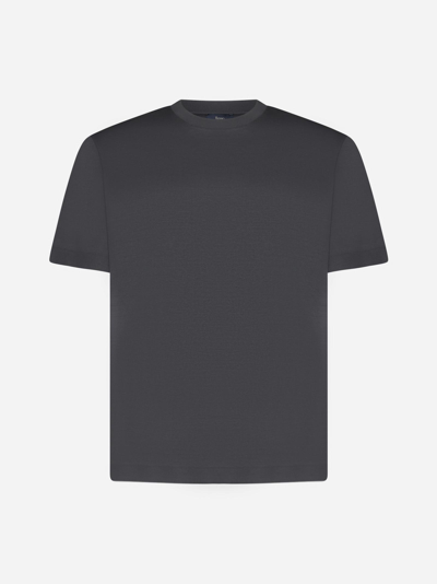 Shop Herno Cotton T-shirt In Grey