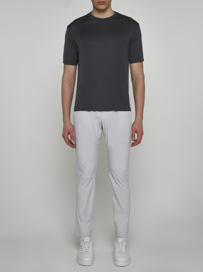 Shop Herno Cotton T-shirt In Grey