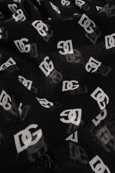 Shop Dolce & Gabbana All-over Dg Logo Printed Scarf