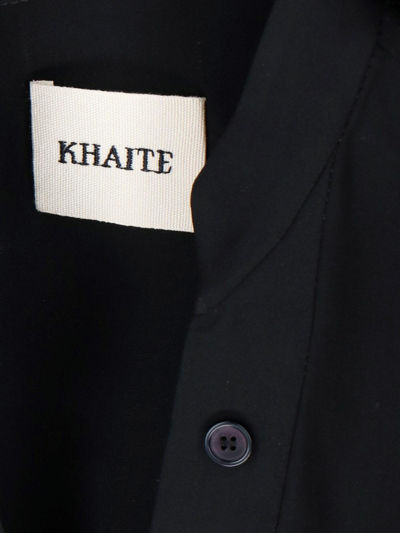 Shop Khaite Shirt Dress In Black