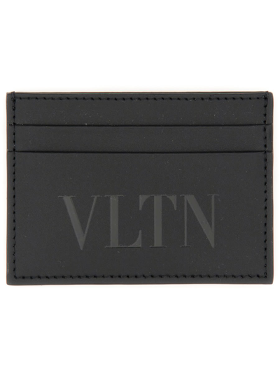 Shop Valentino Card Holder Vltn In Black