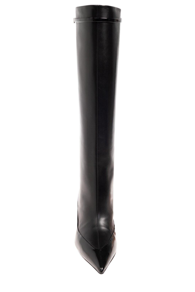 Shop Givenchy Raven Pointed-toe Boots In Black