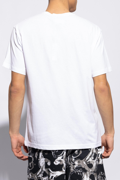 Shop Versace Jeans Couture T-shirt With Pocket In White