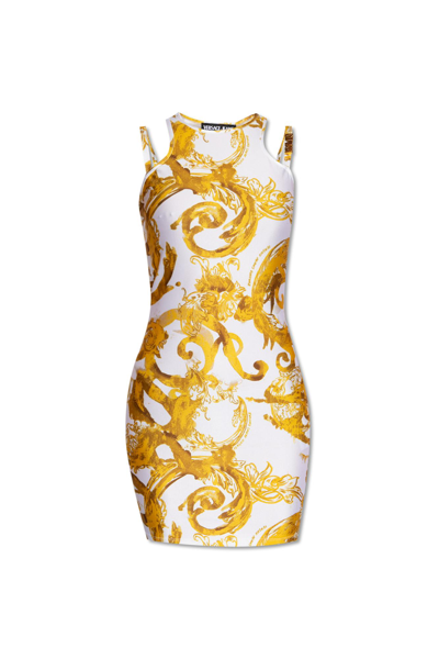 Shop Versace Jeans Couture Slip Dress In White