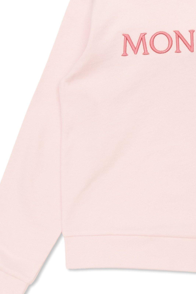 Shop Moncler Logo Embroidered Hoodie
