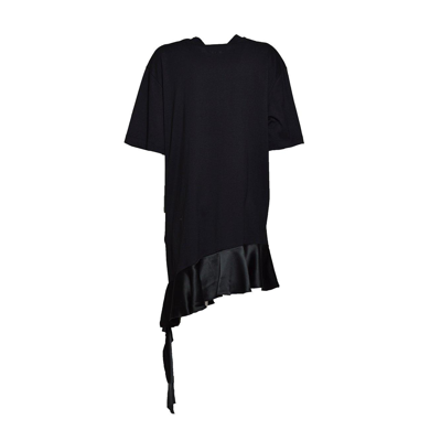 Shop Msgm Short-sleeved Asymmetric Mini T-shirt Dress