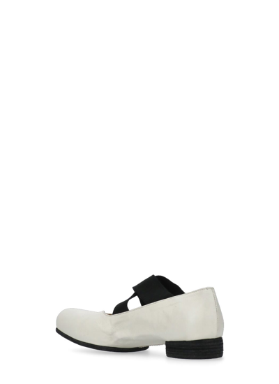 Shop Uma Wang Leather Ballet Shoes In Ivory