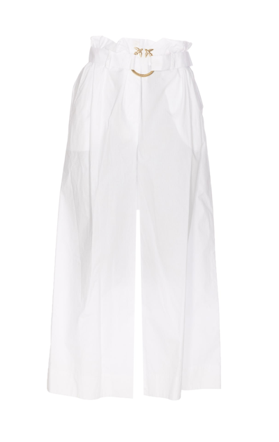 Shop Pinko Poseidone Pants In White