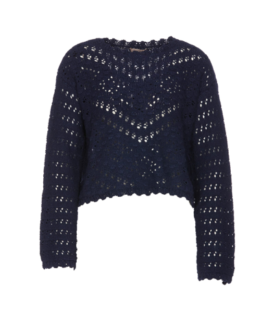 Shop Twinset Sweater In Blue