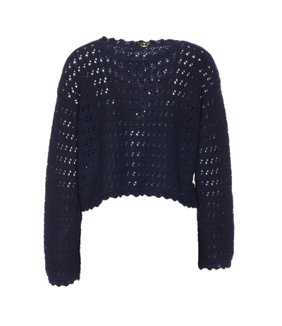 Shop Twinset Sweater In Blue