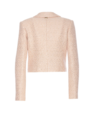 Shop Twinset Sequined Jacket In Pink