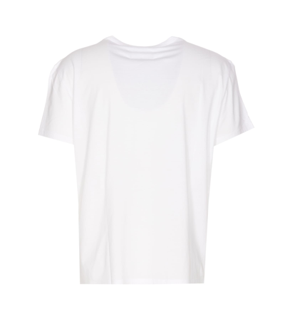 Shop Maison Margiela Numeric Logo Mako Cotton T-shirt In White