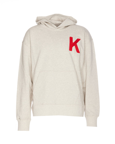 Shop Kenzo Lucky Tiger Hoodie In Grey
