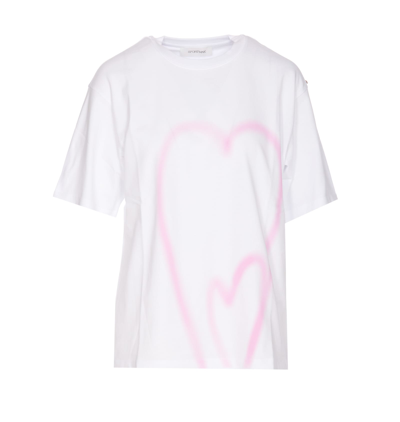 Shop Sportmax Jersey Cotton Print T-shirt In White