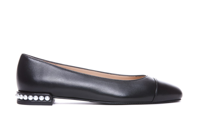 Shop Stuart Weitzman Pearl Flat In Black