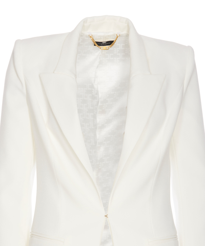 Shop Elisabetta Franchi Tailleur Suit In White