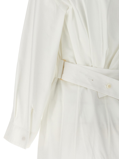 Shop Jacquemus La Mini Robe Chemise Dress In White