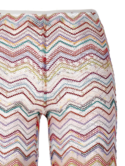 Shop Missoni Lurex Knit Pants In Multicolor