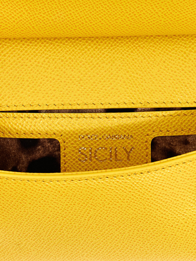 Shop Dolce & Gabbana Sicily Small Handbag In Yellow
