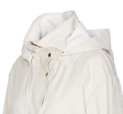 Shop Moorer Lawrie Jacket In White