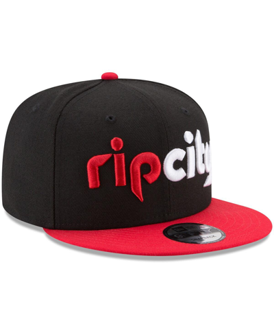 New Era 9fifty Nba Portland Trail Blazers Black/red Snapback Hat 70557057 In Black,red