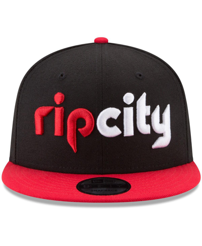 New Era 9fifty Nba Portland Trail Blazers Black/red Snapback Hat 70557057 In Black,red