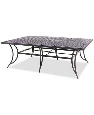 Shop Agio Wythburn Mix And Match 84" X 60" Cast Aluminum Outdoor Dining Table In Bronze Finish