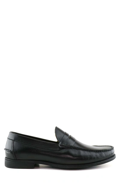 Shop Marc Joseph New York Valley Road Penny Loafer In Black Nappa
