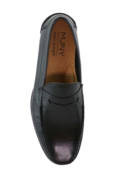 Shop Marc Joseph New York Valley Road Penny Loafer In Black Nappa