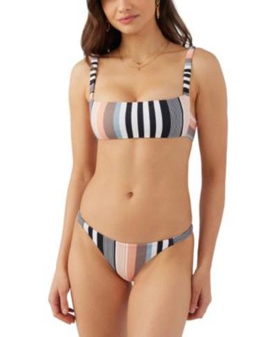 Shop O'neill Oneill Juniors Merhaba Stripe Bundoran Bikini Top Pensacola Bikini Bottoms In Multi Color