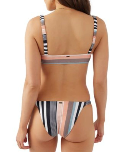 Shop O'neill Oneill Juniors Merhaba Stripe Bundoran Bikini Top Pensacola Bikini Bottoms In Multi Color