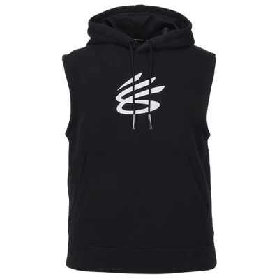 Shop Under Armour Mens  Curry Fleece Slvls Hoodie In Black/white