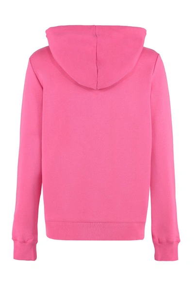 Shop Apc A.p.c. Manuela Hooded Sweatshirt In Fuchsia