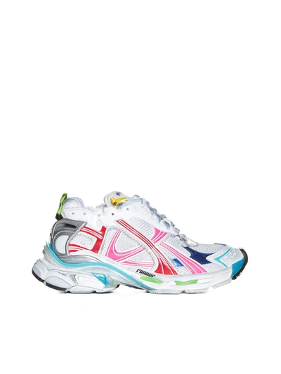 Shop Balenciaga Multicolour Runner Sneakers