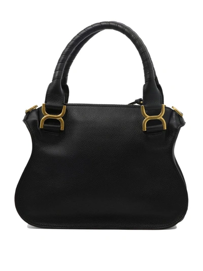Shop Chloé "marcie Small" Handbag In Black