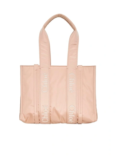 Shop Chloé Handbags In Rose Dust