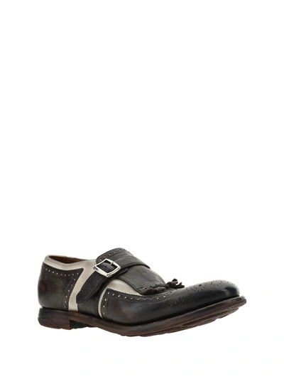 Shop Church's Loafers In Ebony+white
